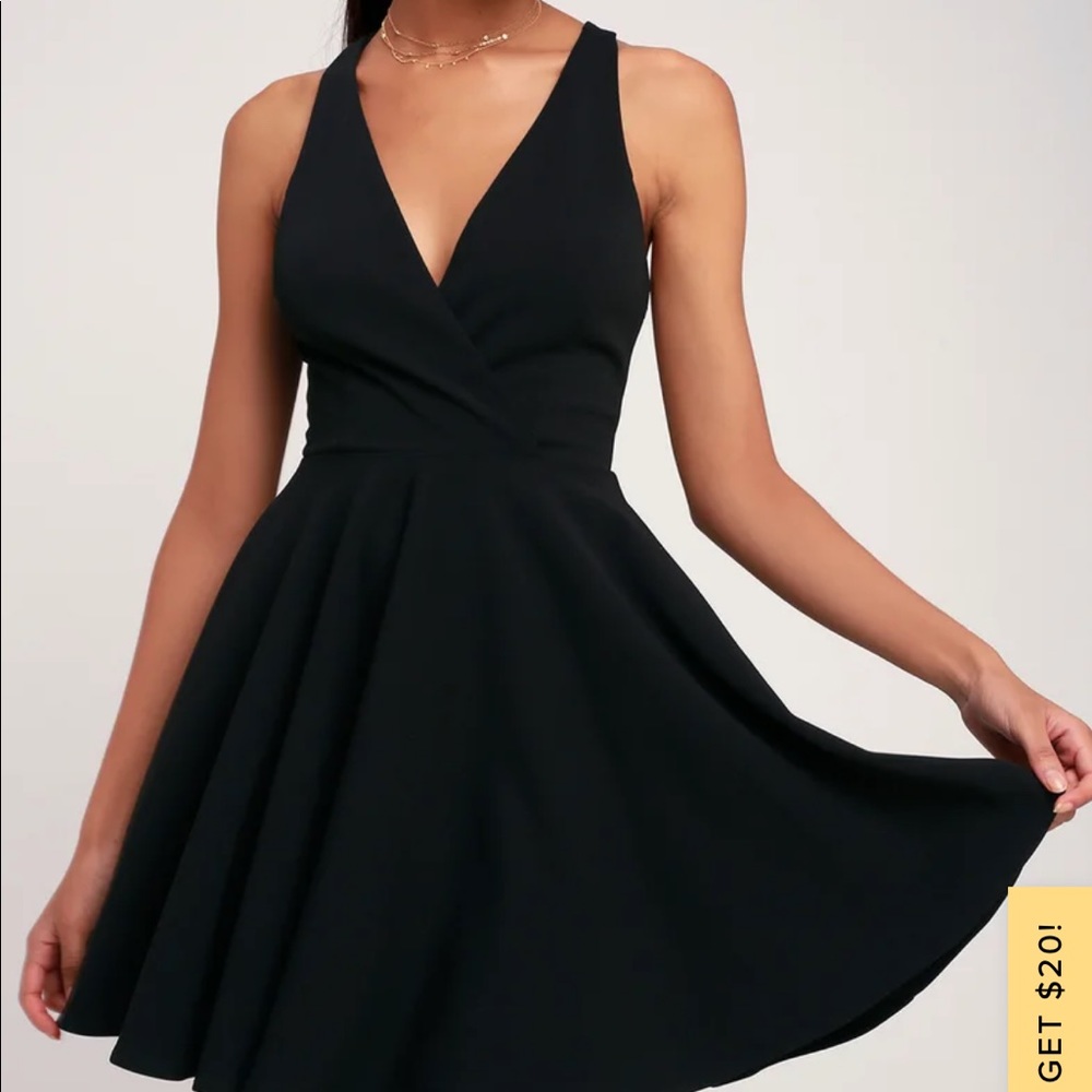 Black skater skirt